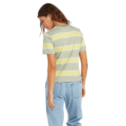 Volcom Hypen On Strypes Short Sleeve Top - Women's -Aerelle Style Shop 1081290 800 auto