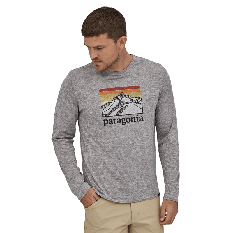 Patagonia Capilene Cool Daily Graphic Long Sleeve Shirt - Men's 4 Patagonia Capilene Cool Daily Graphic Long Sleeve Shirt - Men's - Image 2