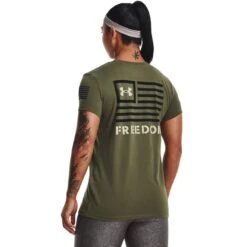 Under Armour Freedom Banner T-Shirt - Women's -Aerelle Style Shop 1100587 800 auto
