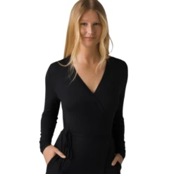 PrAna Foundation Long Sleeve Wrap Dress - Women's 9 PrAna Foundation Long Sleeve Wrap Dress - Women's -Aerelle Style Shop 1112292 800 auto