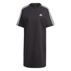 Adidas Essentials 3-Stripes Single Jersey Boyfriend Tee Dress - Women's -Aerelle Style Shop 1269241 800 auto