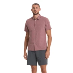 Vuori Short Sleeve Bridge Button Down Shirt - Men's -Aerelle Style Shop 1288889 800 auto
