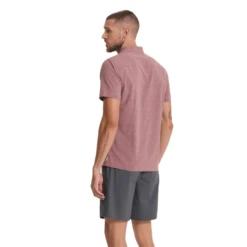 Vuori Short Sleeve Bridge Button Down Shirt - Men's -Aerelle Style Shop 1288890 800 auto