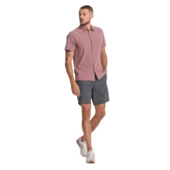 Vuori Short Sleeve Bridge Button Down Shirt - Men's -Aerelle Style Shop 1288891 800 auto