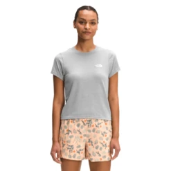 The North Face Short-Sleeve Simple Logo Tri-Blend T-Shirt - Women's -Aerelle Style Shop 1351940 800 auto