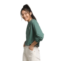 The North Face Long-Sleeve Heritage Patch T-Shirt - Women's -Aerelle Style Shop 1405092 800 auto