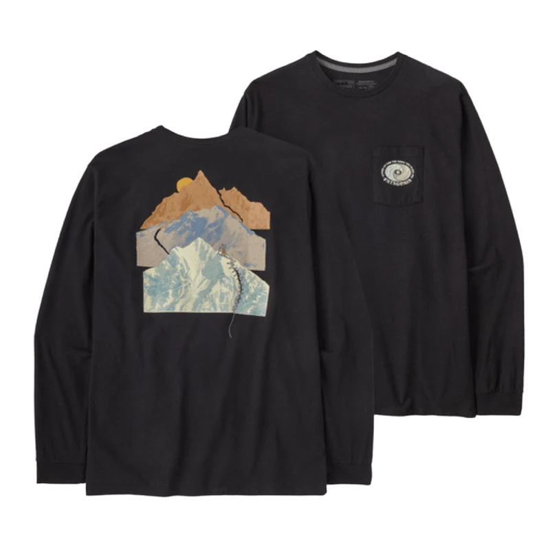 Patagonia Long-Sleeved Snowsticher Pocket Responsibili-Tee Shirt - Men's 5 Patagonia Long-Sleeved Snowsticher Pocket Responsibili-Tee Shirt - Men's - Image 3